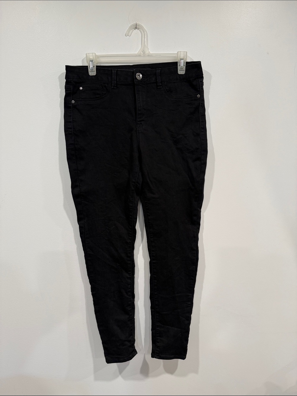 Jordache Black Skinny Denim Jeggings - Stretch High-Rise